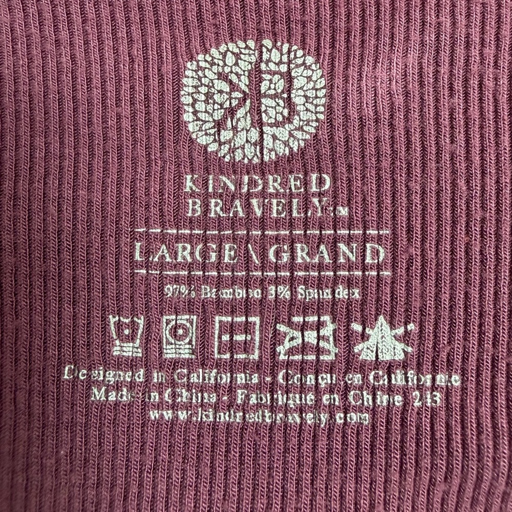 Kindred Bravely Riley Ribbed Bamboo Maternity & Nursing Nightgown Size Large - Picture 10 of 12